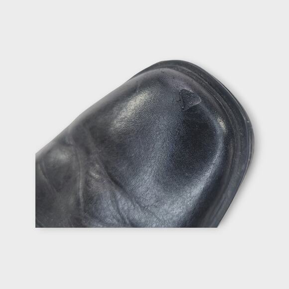 Mens Clarks Soft Cushion Black Dress Shoes Scuff on Left Toe Size 8M - Picture 13 of 13